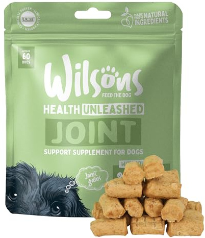 Wilsons - Dog Joint Supplements, Natural Dog Supplements with Chicken, Collagen Boost, Delicious and Grain Free, Suitable for 4 Months + (180g)