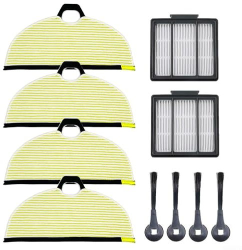 Kit completo de limpieza con cepillos laterales, filtros y almohadillas para fregona para modelos de robot aspirador Shark RV2001WD AV2001WD