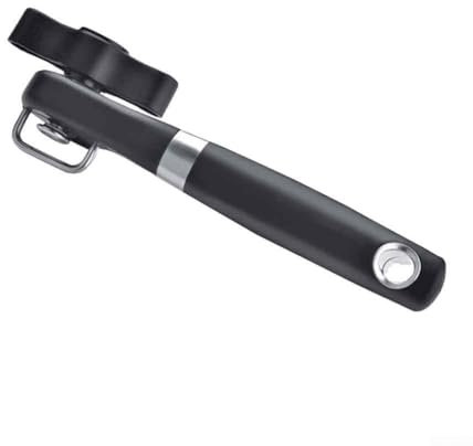 User Friendly Manual Can Opener with Safe Cutting Mechanism for All Ages