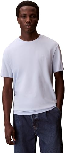 Calvin Klein Herren T-Shirt Kurzarm Micro Logo mit Rundhalsausschnitt