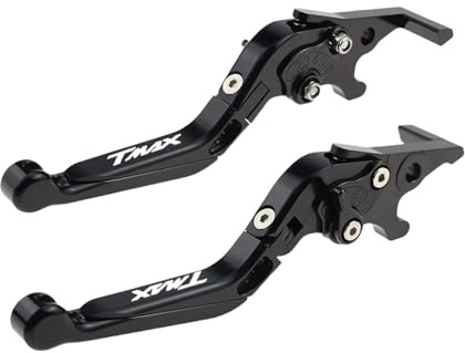 Adatto Per TMAX 500 2001-2007 Leve Freno E Frizione Pieghevoli Ed Estensibili Leve Freno e Frizione Moto(Nero)