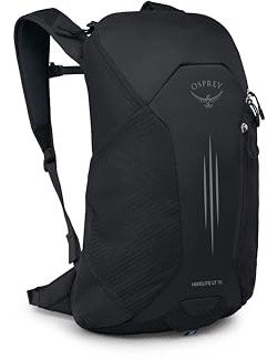 Osprey Unisex Hikelite Lt 16 Rucksack (1 Stück), Schwarz, One Size, Leichter Wanderrucksack
