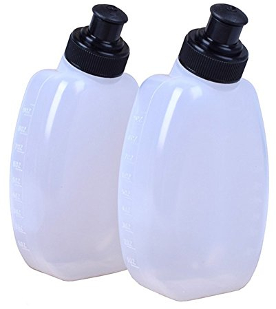 Zulaniu 10oz Sports Running Water Bottles - Pack of 2, for Hydration Belt or Vest - Ideal for Running Hiking Cycling