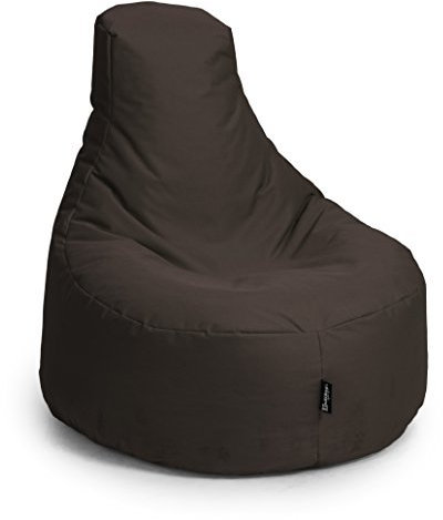 Sitzsack Gamer Beanbag 62 Farben Indoor Outdoor Sitzsäcke Gaming Beanbags Sitzkissen Erwachsene Riesensitzsack Kinder Lounge Bodenkissen Schule Kindergarten Tobekissen 80cm Durchmesser,braun
