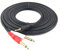 Devinal - Cable de audio estéreo macho de 1/8 TRS a dual 1/4 Mono TS macho, 3,5 mm a doble 6,35 mm, para iPhone iPod amplificadores, altavoces multimedia, resistente, 15 pies