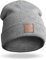 Grin&Bear Unisex Streetwear Mütze Beanie Feinstrick grau meliert M65