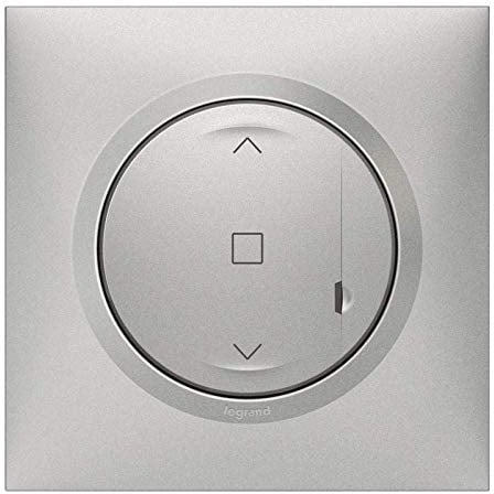 Legrand - Interrupteur pour volet roulant à câbler pour installation connectée dooxie with Netatmo avec plaque effet aluminium