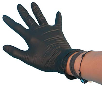 Pro DP 100 Einweghandschuhe Einmalhandschuhe Nitril schwarz ungepudert im Spender S M L XL zur Auswahl (XL)