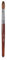 KAZIPOP Kolinsky Sable Nail Brush Acrylic Brush for Acrylic Powder Nail Art Pen with Red Wooden Handle Manicure Design 12#