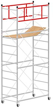 Andamio con altura de trabajo de 5,00 m, de acero, serie M4 Lux, base normal, fabricado en Italia SCEDIL