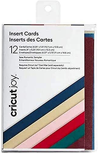 Cricut 2007256 Insert Cards, Papier, Romantic Sampler, for Joy