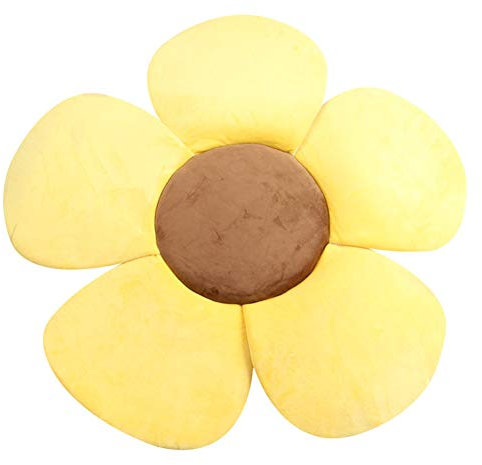 Cojín plegable en forma de flor para bebé de 0 a 6 meses, color amarillo