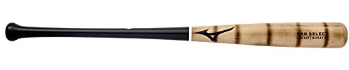 Mizuno Herren Maple Wood Baseball Bat Pro Select MZM 243 Baseballschläger aus Ahornholz, Natur/schwarz, 31