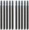 EMSea Lot de 10 lames de scie sauteuse T136A en acier rapide de 107 mm de longueur de travail droites à coupe rapide avec tige en T pour bois et métal