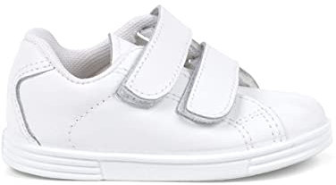 Pisamonas Deportivas Bebé Y Niño Piel Lavable Talla 29 Color Blanco