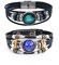 2Pcs Multilayer Constellation Zodiac Leather Bracelet Handmade Woven Zodiac Sign Wrap Bracelet Wristband for Women Men Jewelry Birthday Gift, 8.26' and 8.5' (adjustable), Leather, no gemstone