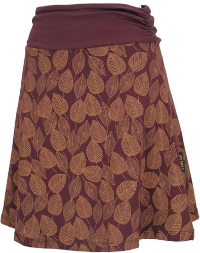 GURU SHOP A-Linien Rock aus Bio-Baumwolle Organic - Dattelbraun, Damen, Size:XL