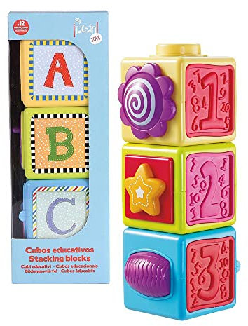 infunbebe Lernwürfel & Aktivitäten TACHAN Pädagogisches Spielzeug, Mehrfarbig (782T00504)