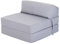 Ready Steady Bed Komfortabler Z-Fold Klappstuhl | Leichtes Futon-Sofa | Weicher, wasserabweisender Bezug | Ergonomisch gestaltete Z Bed Faltbare matratze (Silber)