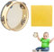 Tambourine, Trommel, Tamburin, Tambourine Baby, Tambourine Kinder mit Jingles, Tamburin Hölz Handtrommel mit Reinigungstuch, Tamburin Instrument für Tanzparty, Kinderspiele, Gesangsbegleitung