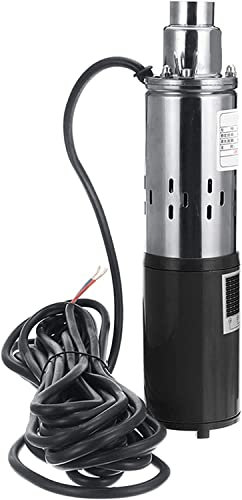 Bomba de agua de corriente directa solar, 48V 380W 45M Bomba de pozo profundo de elevación alta Bomba sumergible de tornillo de CC Jardín de riego