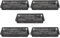Bafnsiji 5er Pack Rechteckige Kunststoff Teich Pflanzen Körbe, Teich Pflanzkorb, Schwarz, 13.6 cm x 8 cm x 1.2 cm, both, 1 Level, Box Form, Aquarium-Planter