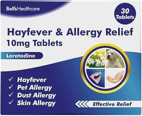 Generic 1 Month Supply Bells Healthcare Loratadine Hayfever Allergy Tablets 30 Tablets, 30 Count (Pack of 1)