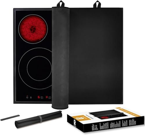 Kitchenraku Herdabdeckplatte Abdeckung 52x78cm, Spritzschutz Küche Herdabdeckplatte, Abdeckung schutz für Cerankochfelder, Staubdichte-Matte für Induktionskochfelder zum Schutz vor Kratzern