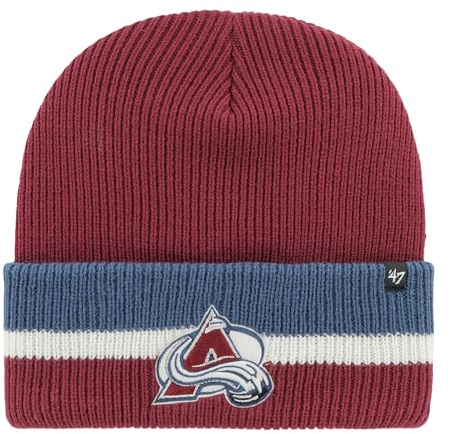 '47 NHL Colorado Avalanche Split Cuff Mütze Beanie Haymaker Knit Wintermütze Wollmütze