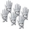 EALLEN Golf Handschuh 6 Stück weiche Leder-Herren-Golfhandschuhe for die Linke Hand und die rechte Hand, Größe von S bis XXL (Color : 6 Pc-Right Hand, Size : Small)