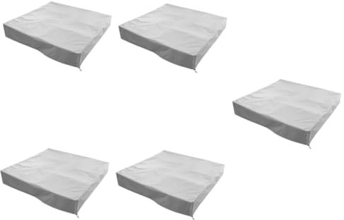 Kisangel 5st Bunkerabdeckung Sandkastenabdeckung Mit Kordelzug Outdoor-spielset Quadratische Sandkastenabdeckung Sandkastendach Sandkastenplane Staubdicht Kind Spielzeug Polyester-TAFT