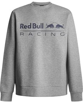 Red Bull Racing X Pepe Jeans Herren RBR Team Logo Crew Sweatshirt, Grey (Marl Grey), M