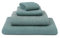 URBANARA Premium Handtuch Set Kotra - 50% Leinen & 50% Baumwolle - 2X Handtuch 2X Duschtuch, schnelltrocknend & fusselfrei Waffelpique Öko-Tex 100 - Grüngrau & Natur