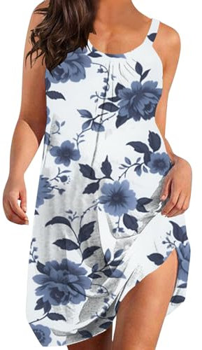 WVONIF Robe d'été Femme Enceinte Robe Bapteme Fille 7 Ans Jupe Longue Fluide Noire Grande Taille Jupon Femme Deguisement Summer Dress Women Tutu Rose Femme Deguisement Vetement ado Fille Swag Jupe