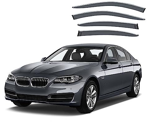 AIMQIAD Kompatibel für BMW 5 Series, 4-teiliger Windabweiser für Autofenster, Wetterschutz für Türen, Regenabweiser,F10 2011-2017