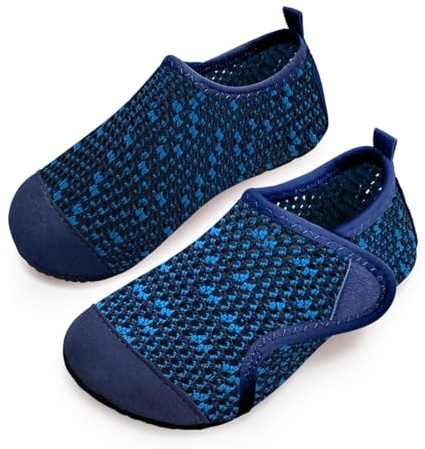 WateLves Enfant Chaussures Aquatiques Fille Garçon Chaussons de Plongée Chaussettes Séchage Rapide Antidérapant Pieds Nus d'eau pour Sports Nautiques Piscine et Plage Natation Surf Voile Mer