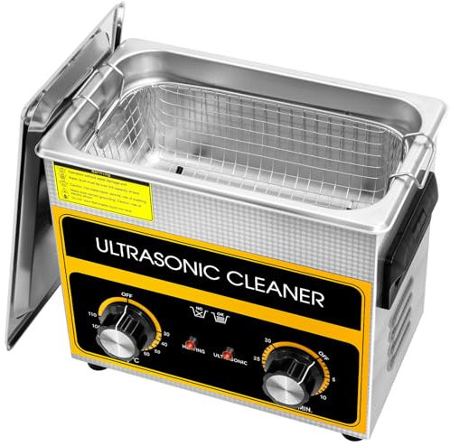 VELPAX 3.2L Ultraschallreinigungsgerät, Professioneller Edelstahl Ultraschallreiniger mit Heizung Timer ultraschallreiniger für brille Brillen Gläser Ultrasonic Cleaner Zahnprothesen Schmuck