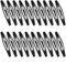 ZEYIYER 20 Stück Snap Haarspangen Schwarz Metall für Damen Mädchen, 7.8 cm Haarclips Damen Hair Clips Lange Snap Haarclips Groß Metall Haarklammern