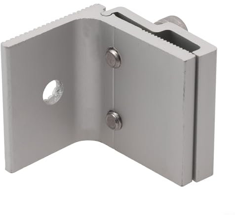 babominimer Morsetti per piastrelle di montaggio solare, 4 pezzi, materiale in lega di alluminio, staffa per pannello solare, staffa per modulo solare, clip per modulo fotovoltaico, morsetti per