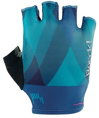 Roeckl Tannay Kinder Fahrrad Handschuhe kurz blau/grün 2026: Größe: 5