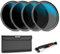 NEEWER 49mm ND Filter Set, ND16/ND32/ND64/ND1000, Linsen Reinigungsstift, Filtertasche, HD Filter Zubehörsatz, kompatibel mit Canon Nikon Sony Kamera Objektiv
