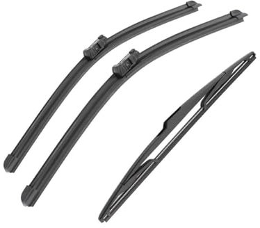 Escobilla limpiaparabrisas Para Peugeot para 208, 2012, 2013, 2014, 2015, 2016, 2017, 26 + 16 + 14 , limpiaparabrisas delantero y trasero, accesorios para ventana, 3 uds.