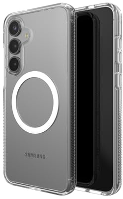 ZAGG Crystal Palace Snap Graphene-Reinforced Case for Samsung Galaxy S25 Plus [6.7-Inch], MagSafe Compatible, Anti-Yellowing, Scratch-Resistant, Shockproof Phone Back Cover (Transparent)