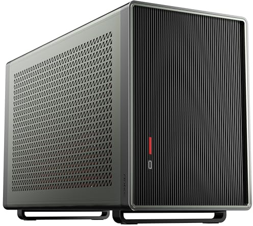 Antec Performance 1M Aventurine, Fans Not Included, High Airflow Solid Panels, RTX40 Compatible, 2 x 140mm Fans Support, PCIe 4.0 Riser Cable, CNC & Aluminum Crafted, Type-C, Mini ITX Gaming Case