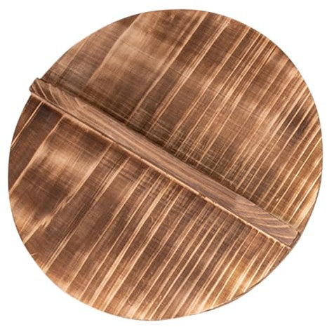 Cabilock Tapa De Madera Rústica Para Wok Para Sartén Salteada Tapa Universal Para Sartén
