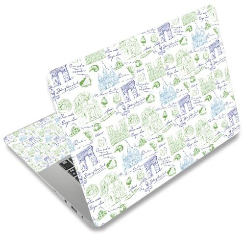 icolor Laptop Skin Aufkleber Folie Cover Vinyl Aufkleber für 13 13,3 14 15 15,4 15,6 Zoll Notebook Schutzfolien Laptop Selbstklebend Kunst Dekorative Aufkleber Schutzhülle (Skin077)