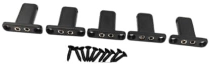 KiBcsLic Puente de Guitarra Eléctrica de 5 Cuerdas, Sólido Y Fácil de Instalar, Negro