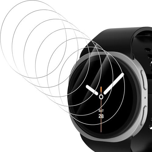 WD&CD 6 Pack Screen Protector Compatible with Samsung Galaxy Watch 8 44mm | 9H Hardness Anti-Scratch Anti-Bubble
