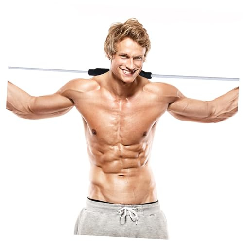VICASKY Flexibler Fitness stab Elastischer Trainingsstab Vibrations Yoga Stange für Ganzkörpermuskeltraining Zuhause Langlebiger Multifunktionales Fitnessgerät für Bauch Rücken Arme