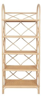 Vente-unique - Etagére avec 5 tablettes en rotin et Bambou - Naturel - ZARYNO